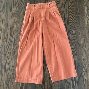 Madewell Pleated Wide Leg Pants Size 4P